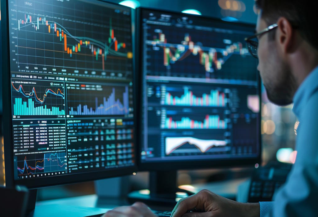 Close-up Computer Screen Showing AI Algorithm